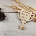 Laser Cut Personalised Wooden Trophy DXF File