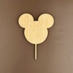 Laser Cut Blank Mickey Mouse Cake Topper Free Vector