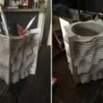 Laser Cut Pen Holder Organizer Template Free Vector