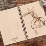 Laser Cut Notebook Cover With Spiderman Engraving Free Vector