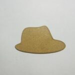 Laser Cut Wood Fedora Cutout Fedora Shape Free Vector