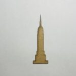 Laser Cut Empire State Building Cutout Unfinished Wooden Shape Free Vector