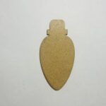 Laser Cut Ornament Bulb Christmas Unfinished Wood Craft Free Vector
