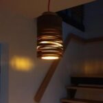 Laser Cut Tube Lamp Cardboard SVG File