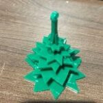 Laser Cut Evergreen Tree Christmas Ornament on Card