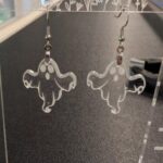 Laser Cut Little Ghost Earrings