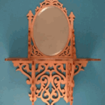 Oval Mirror Shelf Scroll Saw Pattern PDF File