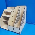 Lasercut Desk Organizer For Office Free Vector