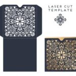 Laser Cut Wedding Invitation Card Design Template Free Vector