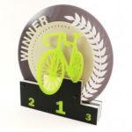 Laser Cut Acrylic Cycling Trophy PDF File