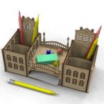 Laser Cut Desk Organizer Cute Desk Decor Free Vector