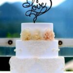 Laser Cut Love Heart Cake Topper Free Vector