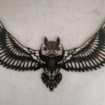 Laser Cut Flying Owl Wall Decor DXF File