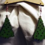 Laser Cut Christmas Tree Earrings 2-3mm SVG File