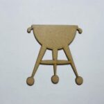 Laser Cut BBQ Barbecue Grill Unfinished Cutout Shape Free Vector