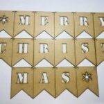 Laser Cut Merry Christmas Bunting Free Vector