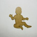 Laser Cut Baby Shape Unfinished Wood Baby Cutout Free Vector