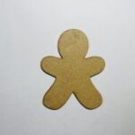 Laser Cut Wood Gingerbread Man Cutout Shape Free Vector