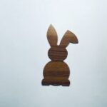 Laser Cut Wooden Bunny Cutout Unfinished Wood Rabbit Shape Free Vector