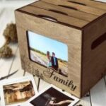 Laser Cut Wooden Photo Album Box Free Vector