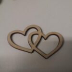 Laser Cut Two Hearts DXF File