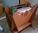 Laser Cut Magazine Holder Free Vector