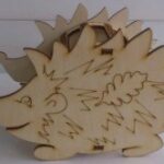Laser Cut Hedgehog Pencil Holder Free Vector