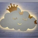Laser Cut Cloud Wall Decor Wall Light For Nursery Children Room Wall Lamp