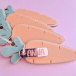 Laser Cut Carrot Name Tag Personalized Easter Basket Name Tag