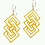 Laser Cut Geometric Earrings