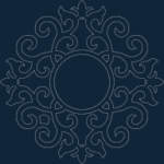 Mirror Frame Round dxf File