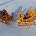 Santa Sleigh Laser Cut Plywood PDF File