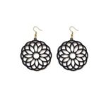 Laser Cut Acrylic Flower Earrings for Women Mandala Style Flower Gifts for Women and Girls