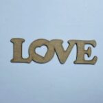 Laser Cut Love Shape Unfinished Wood Craft Cutout Free Vector