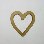 Laser Cut Heart Shape Wood Cutout Free Vector