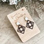 Laser Cut Drop Earrings Template Free Vector