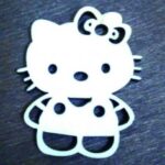 Laser Cut Hello Kitty Cat Cutout Free Vector