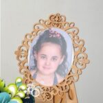 Laser Cut Decorative Photo Frame With Stand Free Vector