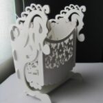 Laser Cut Wooden Rocker Pen Holder Free Vector