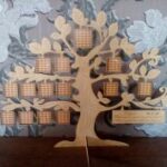 Laser Cut Tree Family Frame Free Vector