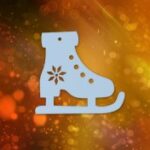 Laser Cut Christmas Ice Skates Shoes Hanging Ornament Free Vector