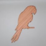 Laser Cut Parrot Shape Unfinished Wood Cutout Free Vector