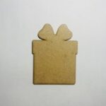 Laser Cut Wood Christmas Present Cutout For Crafts Free Vector