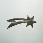 Laser Cut Shooting Star Shape Wood Cutout Free Vector