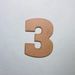 Laser Cut Wood Number 3 Cutout Number Three Shape Free Vector