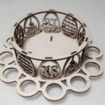 Laser Cut Easter Egg Holder 12 Egg Rack Free Vector