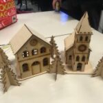 Laser Cut Cathedral 3D Wooden Model Free Vector