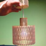 Laser Cut Wooden Hanging Lamp Free Vector
