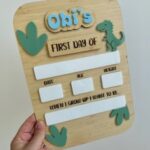 Laser Cut First Day Board Memory Photo Board