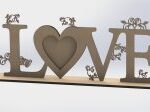 Love 3D Decoration Puzzle CNC Plans Free Vector